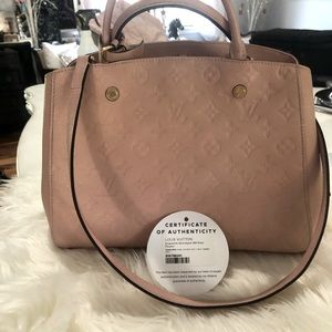 Authentic Louis Vuitton Montaigne PM in Poudre